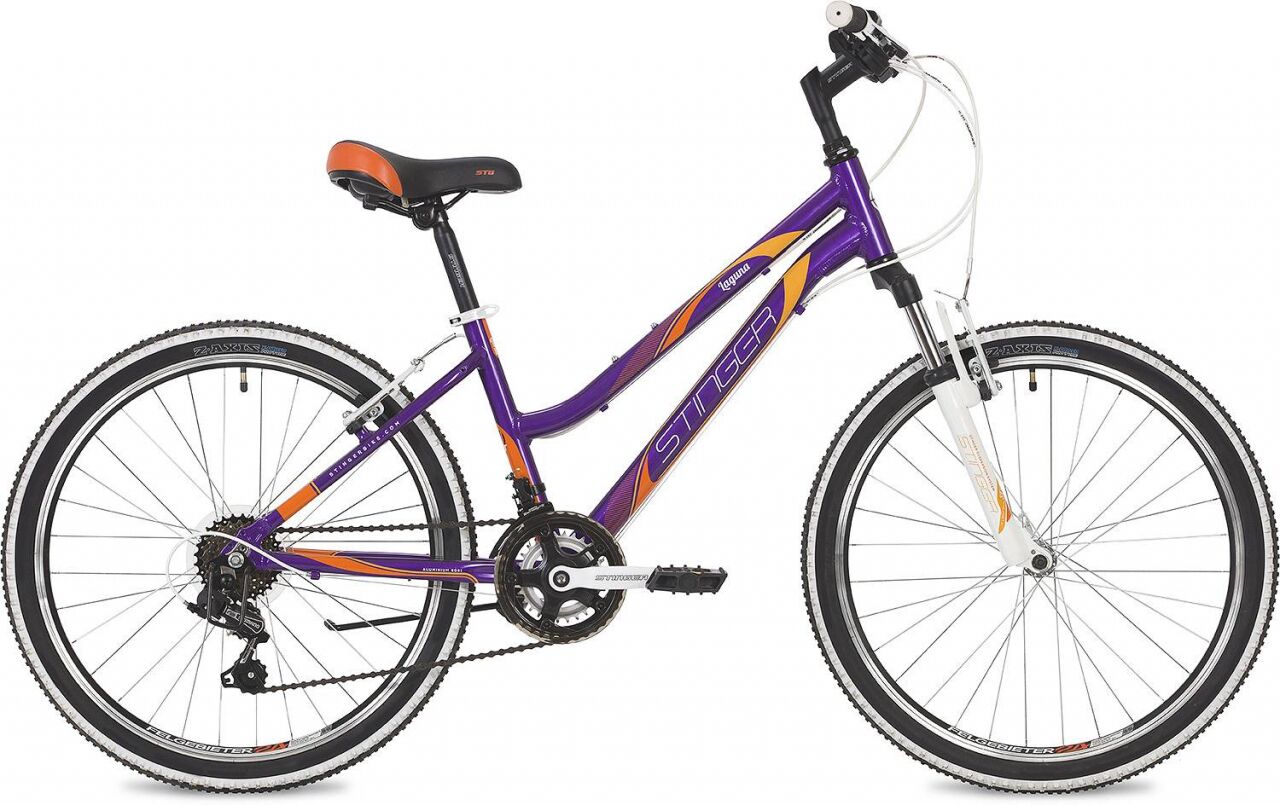 Велосипед Stinger Laguna 24 (12, фиолетовый, 2020) 24AHV.LAGUNA.12VT10