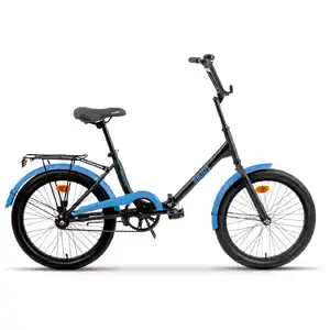 Велосипед Aist Smart 20 1.1 (черный/синий, 2025)