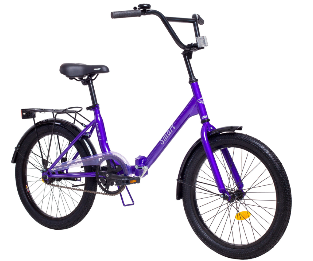 Велосипед Aist Smart 20 1.1 (20, черный/фиолетовый, 2021)
