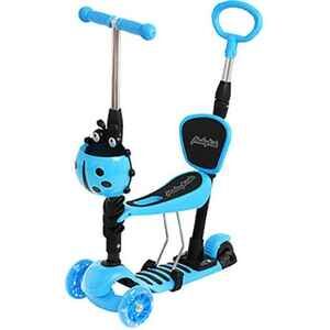 Трехколесный самокат Moby Kids Божья коровка 3 в 1 641408 (синий)