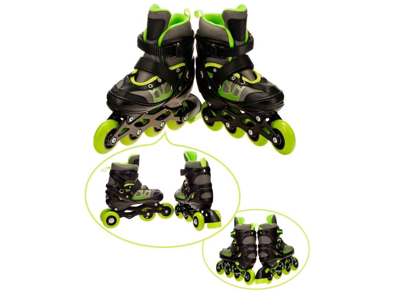 Роликовые коньки Favorit 8803-S-GN (р. 30-33) Роликовые коньки Favorit 8803-S-GN (р. 30-33)