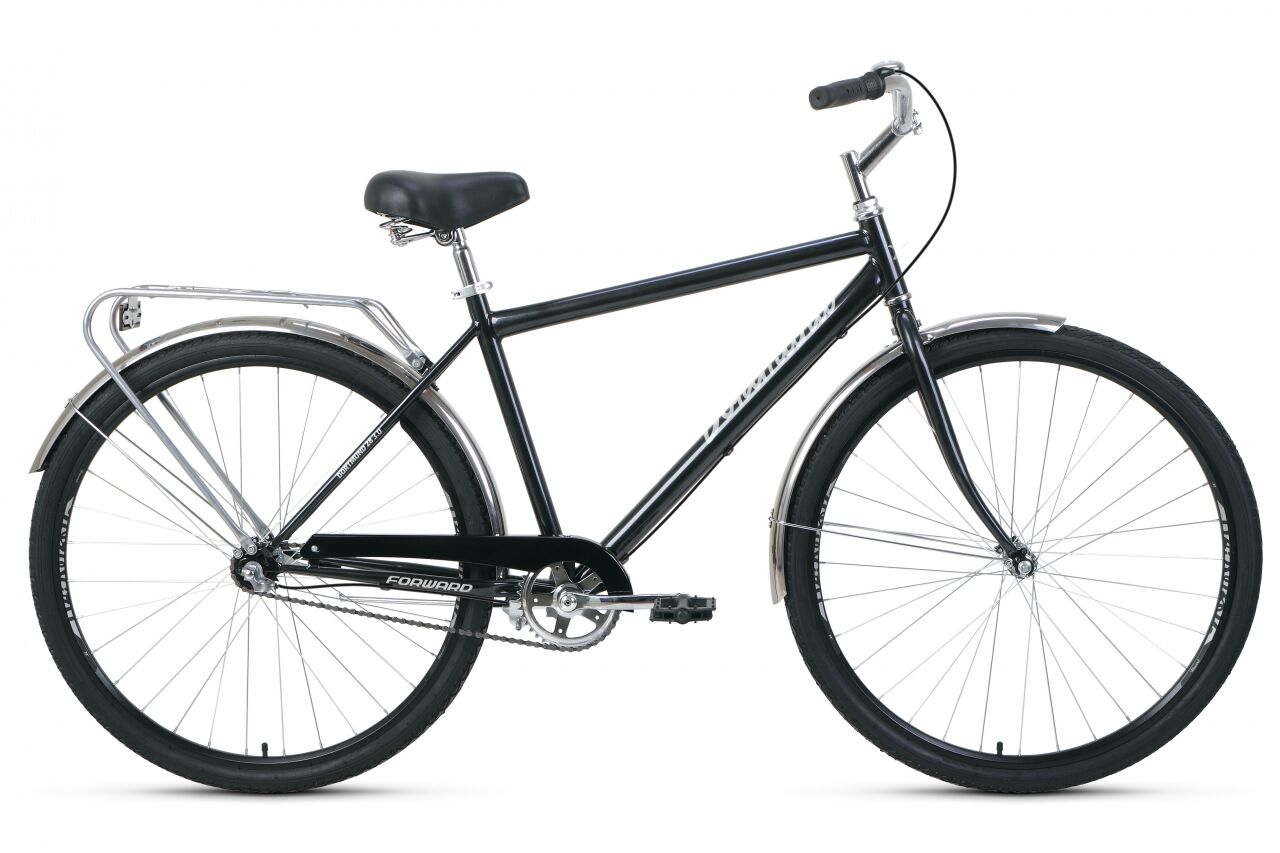Велосипед Forward DORTMUND 28 3.0 (19, черный/серебристый, 2021) RBKW1C183003