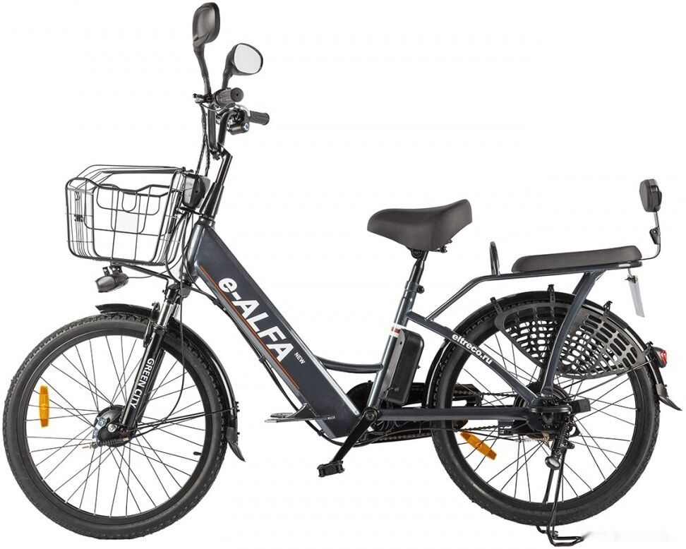 Электровелосипед Eltreco Green City E-Alfa New 2020 (серебристый)