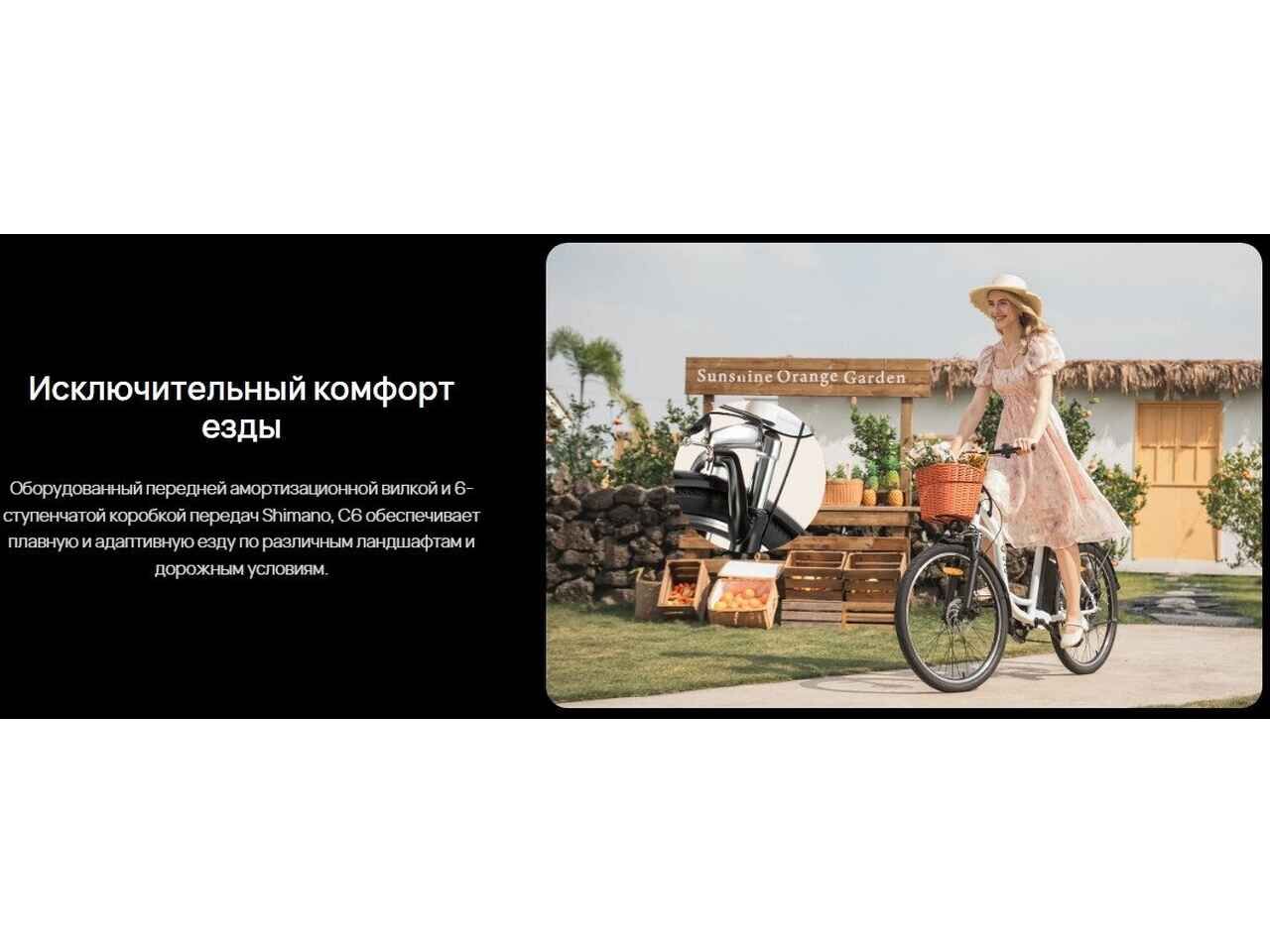 Электровелосипед DYU C6 250W (белый) Электровелосипед DYU C6 250W (белый)