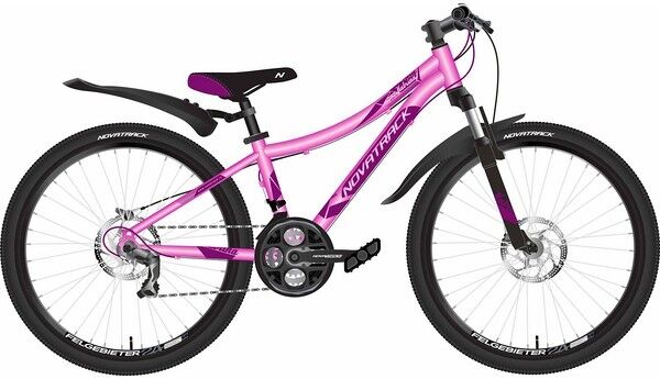 Велосипед Novatrack Katrina 24 (12, розовый, 2020)