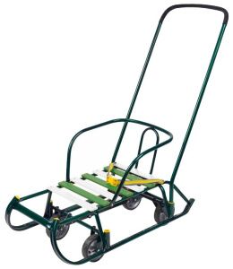 Санки Nika Тимка 6 универсал (зеленый лак)