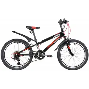 Детский велосипед Novatrack Racer 20 20SH6V.RACER.BK20 (черный/красный, 2020)