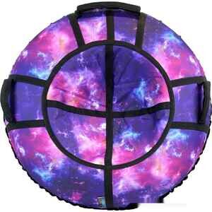 Тюбинг Hubster SnowDream Glamour S Галактика 100см во6681-3 (фиолетовый)