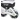 Роликовые коньки Tempish Magic Rebel р.29-32 (Black/White) - фото 3 preview