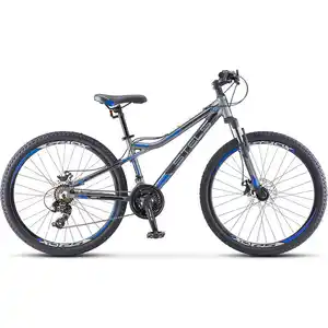 Велосипед Stels Navigator 610 MD 26 V050 (16, антрацитовый/синий, 2022)