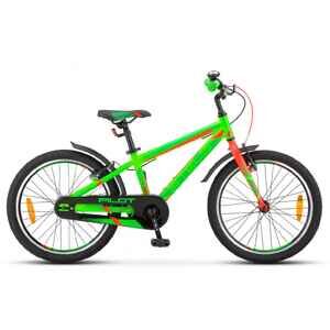 Детский велосипед Stels Pilot 250 Gent 20 V010 (салатовый/красный, 2021) LU088327