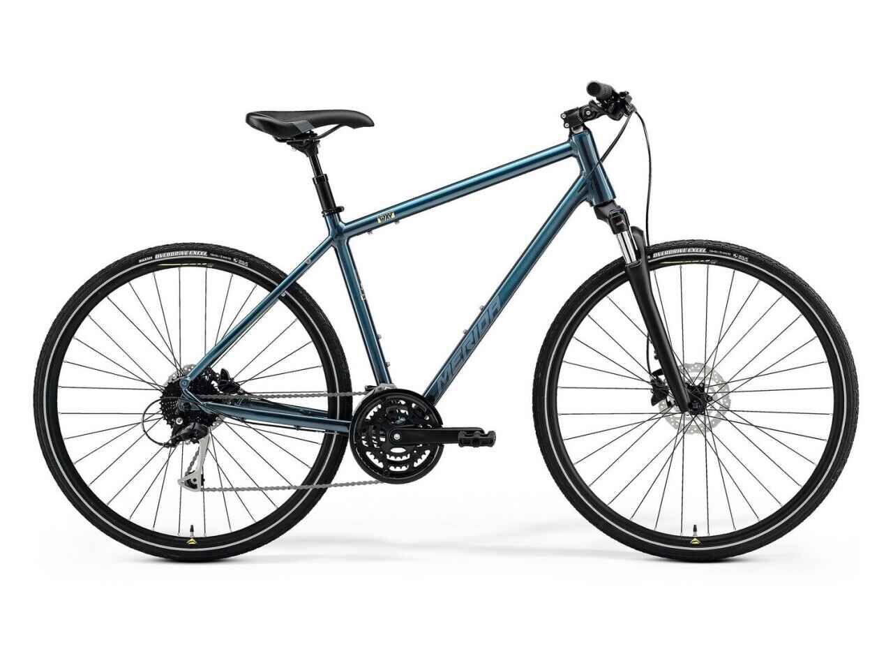 Велосипед Merida Crossway 100 (XS/43cm, TealBlue/SilverBlue/Lime, 2021)