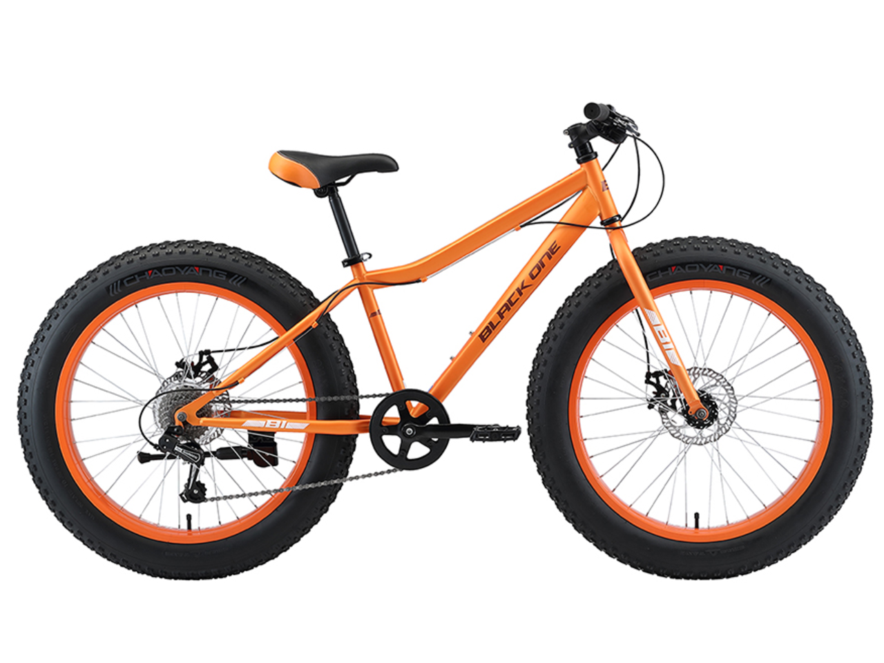 Велосипед Black One Monster 24 D (13, оранжевый/серый, 2021)