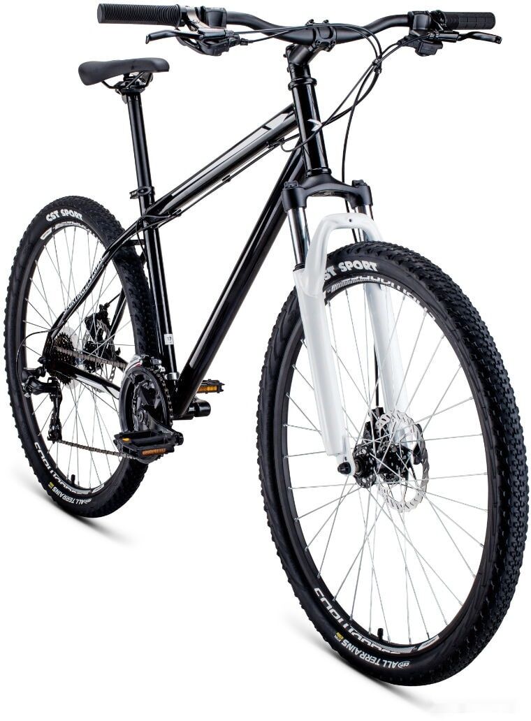 Велосипед Forward Sporting 27.5 2.0 disc р.17 2021 (черный/серый)