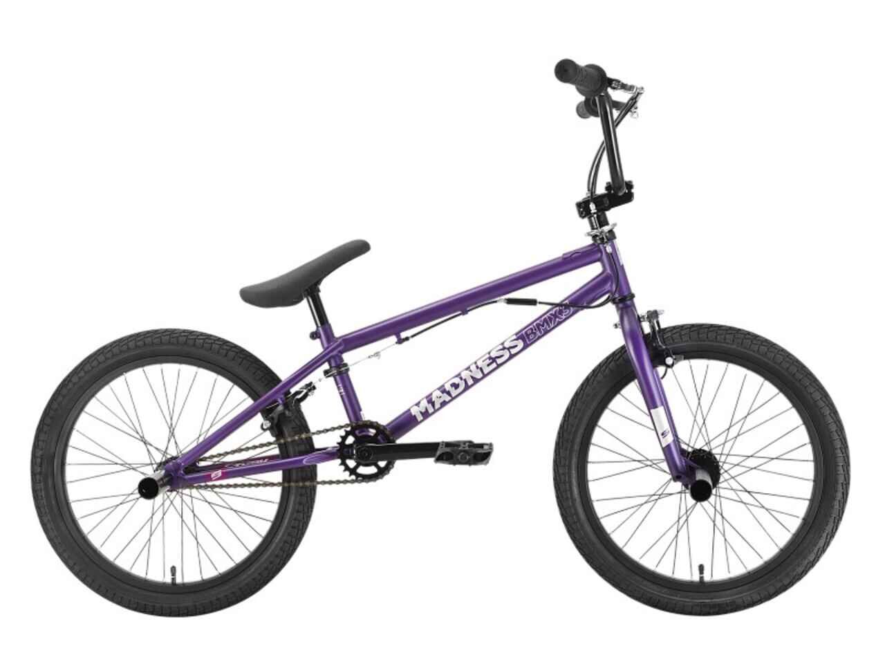 Велосипед Stark Madness BMX 3 (фиолетовый/серебристый, 2022)
