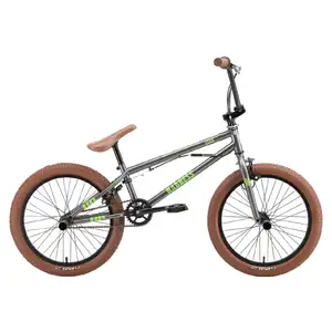 Велосипед Stark Madness BMX 2 (графит/зеленый неон/песочный, 2025)