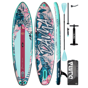 Сапборд Dama Сапборд надувной Dama Flower двухслойный кант, 320 х 81 х 15 см