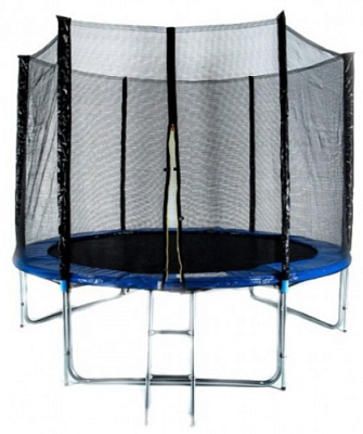 Батут Funfit 8FT (синий) PRO 252 см с лестницей