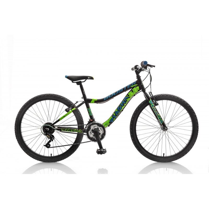 Велосипед Booster Plasma 240 (черный/зеленый, 2021)