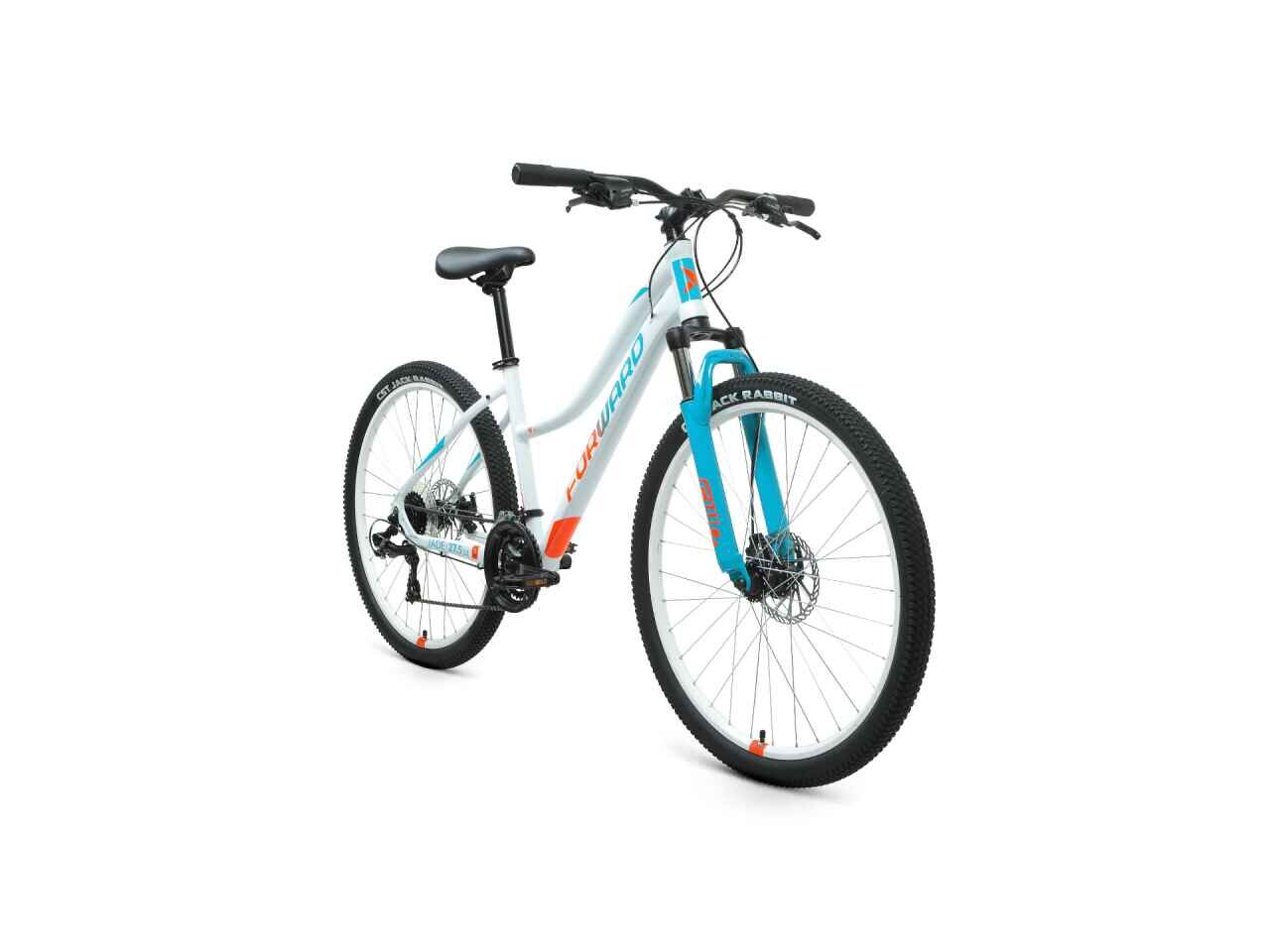 Велосипед Forward Jade 27.5 2.0 D (16.5, белый/бирюзовый, 2022) RBK22FW27755