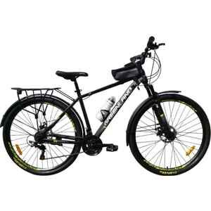 Велосипед GreenLand Genesis K 29 (21, черный/зеленый, 2025)