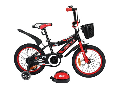 Детский велосипед DELTA Sport 16 (черный/красный)