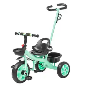 Трехколесный велосипед с ручкой Nino Comfort Plus (зеленый)