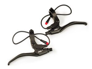 Комплект тормозных ручек Jak для электровелосипеда EL-220DT Комплект тормозных ручек Jak для электровелосипеда EL-220DT