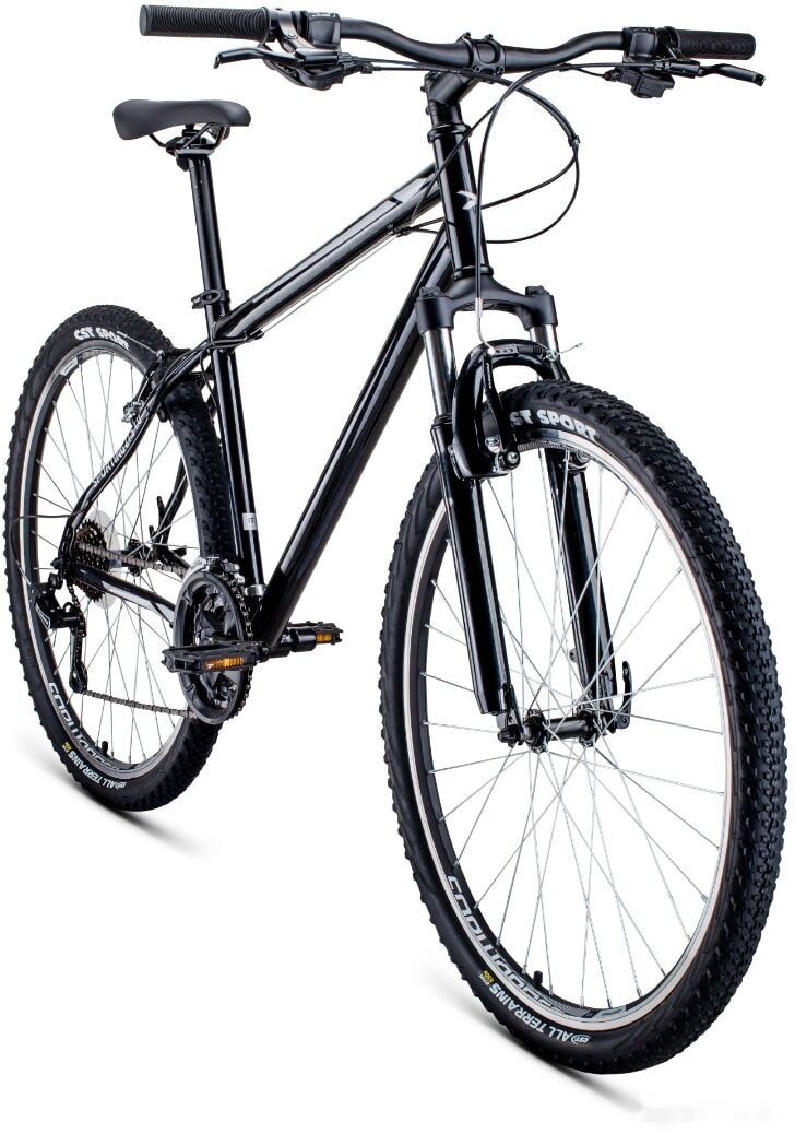Велосипед Forward Sporting 27.5 1.0 р.17 2021 (черный/серый)