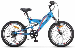 Детский велосипед Stels Mustang 20V Z010 (синий, 2025)
