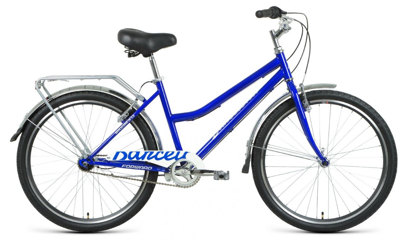 Велосипед Forward Barcelona 26 3.0 (17, синий/серебристый, 2021)