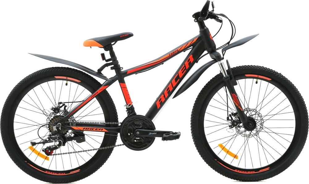 Велосипед Racer Tempo 24 (12, серый/оранжевый, 2021)