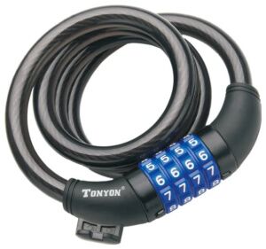 Тросовый велозамок Tonyon 5231С-1212 Тросовый велозамок Tonyon 5231С-1212