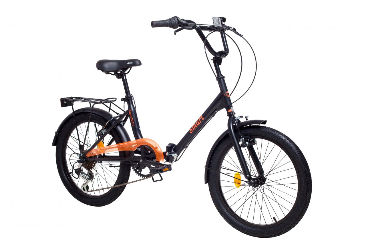Велосипед Aist Smart 20 2.1 (20, черный/оранжевый, 2019)