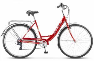 Велосипед Stels Legenda 390 28 (20, красный с корзиной) Велосипед Stels Legenda 390 28 (20, красный с корзиной)