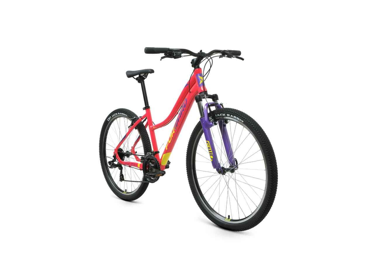 Велосипед Forward Jade 27.5 1.0 (16.5, розовый/желтый, 2023)
