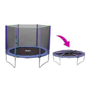 Батут Bebon Sports 10ft (10354F2YL) с внешней сеткой, складными стойками