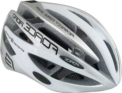 Спортивный шлем FORCE Road L/XL (белый/серый)