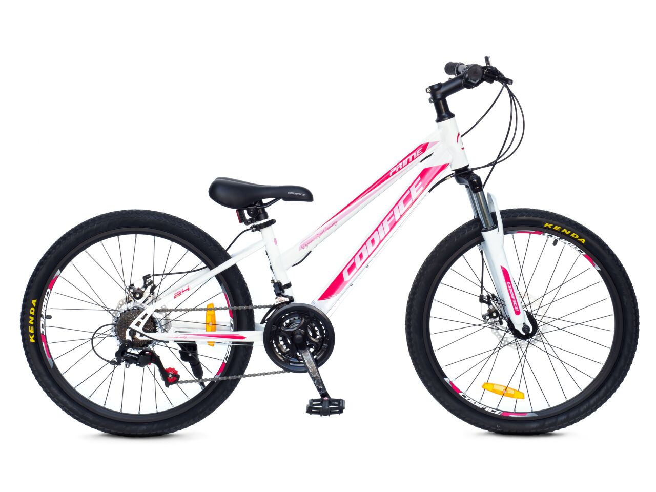 Велосипед Codifice Prime 24 (12, белый/розовый, 2021)
