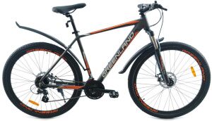 Велосипед GreenLand Discovery 27.5 (19, серый/оранжевый)