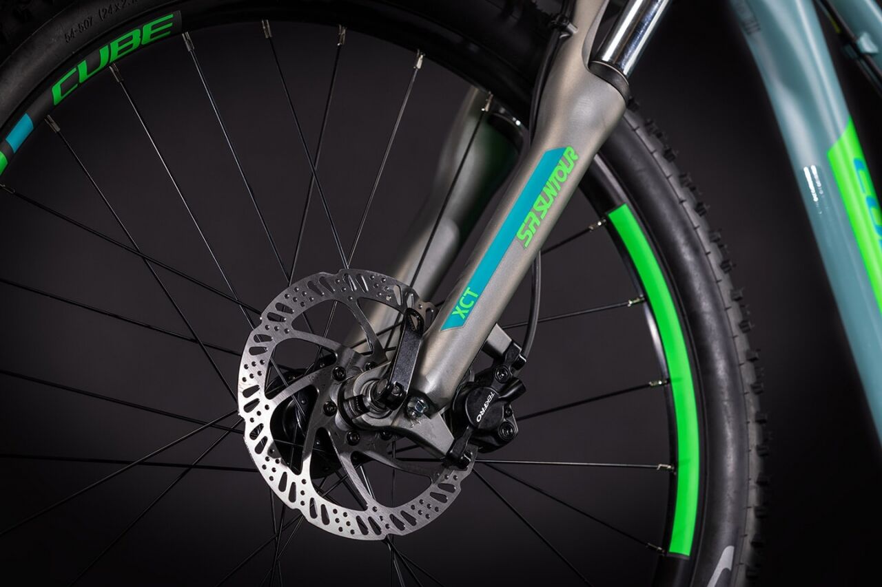 Велосипед Cube ACID 240 Disc 2021 (серый/зеленый)