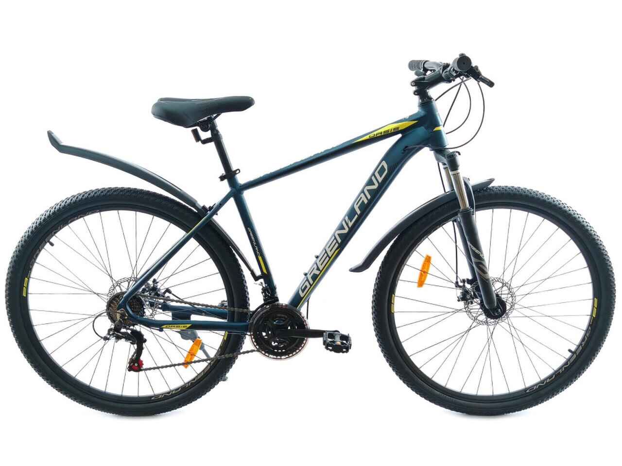 Велосипед GreenLand Oasis 27.5 (17, синий/желтый) Велосипед GreenLand Oasis 27.5 (17, синий/желтый)