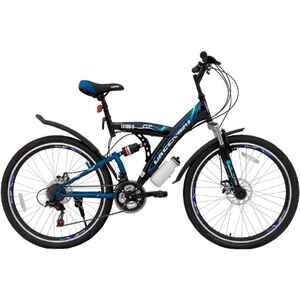 Велосипед Greenway LX300-H 26 (18.5, черный/синий) Велосипед Greenway LX300-H 26 (18.5, черный/синий)