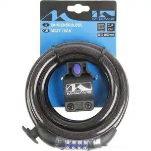 Тросовый велосипедный замок M-Wave DS 15.18