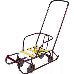 Санки Nika Тимка 6 универсал (амарантовый лак) Санки Nika Тимка 6 универсал (амарантовый лак)