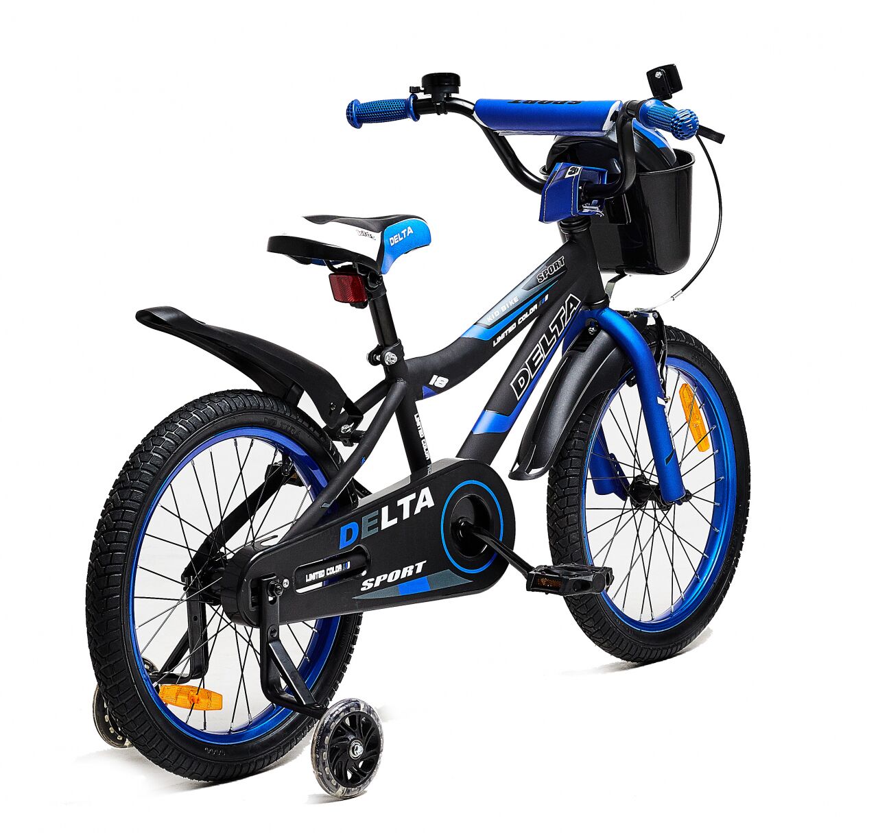 Детский велосипед DELTA Sport 16 (черный/синий, 2020)