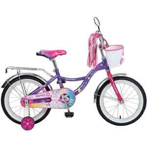 Детский велосипед Novatrack Little Girlzz 16 (фиолетовый, 2023) 167GIRLZZ.VL23