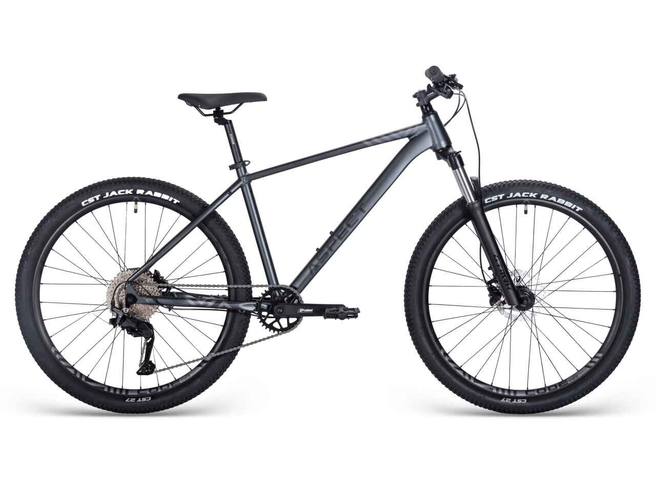 Велосипед Aspect Nickel Elite 27.5 (M (18), серый) Велосипед Aspect Nickel Elite 27.5 (M (18), серый)