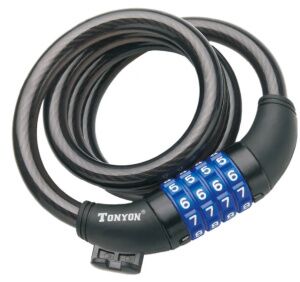 Тросовый велозамок Tonyon 5231C-1012