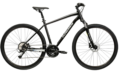 Велосипед Kross Evado 4.0 M 28 (M, черный/серебристый)